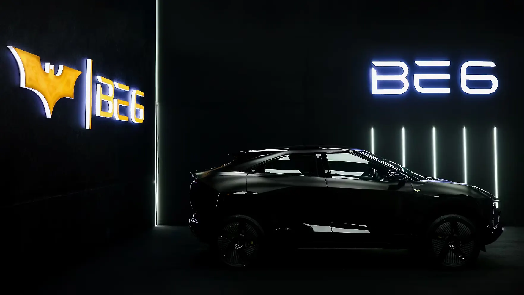 Mahindra BE.6 EV — side profile, fastback roofline