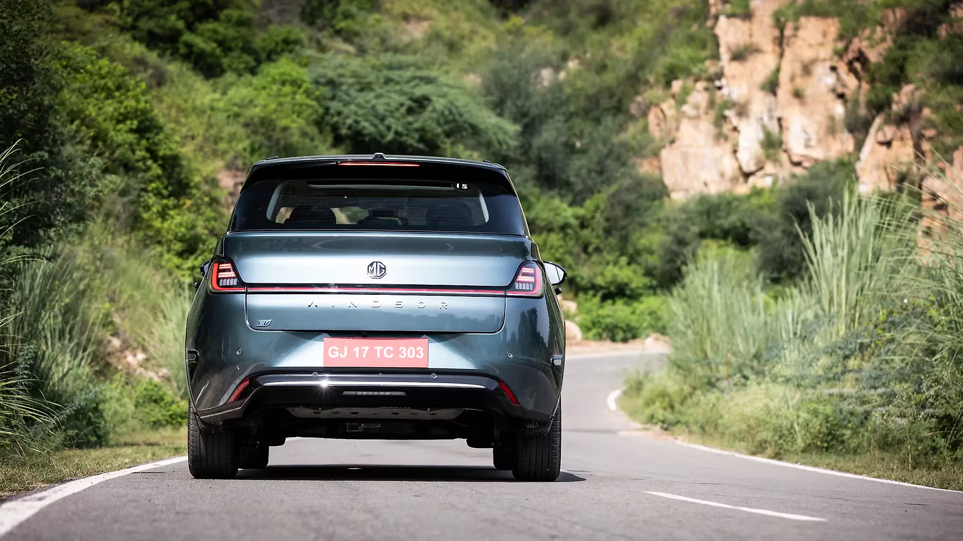 MG Windsor EV rear view