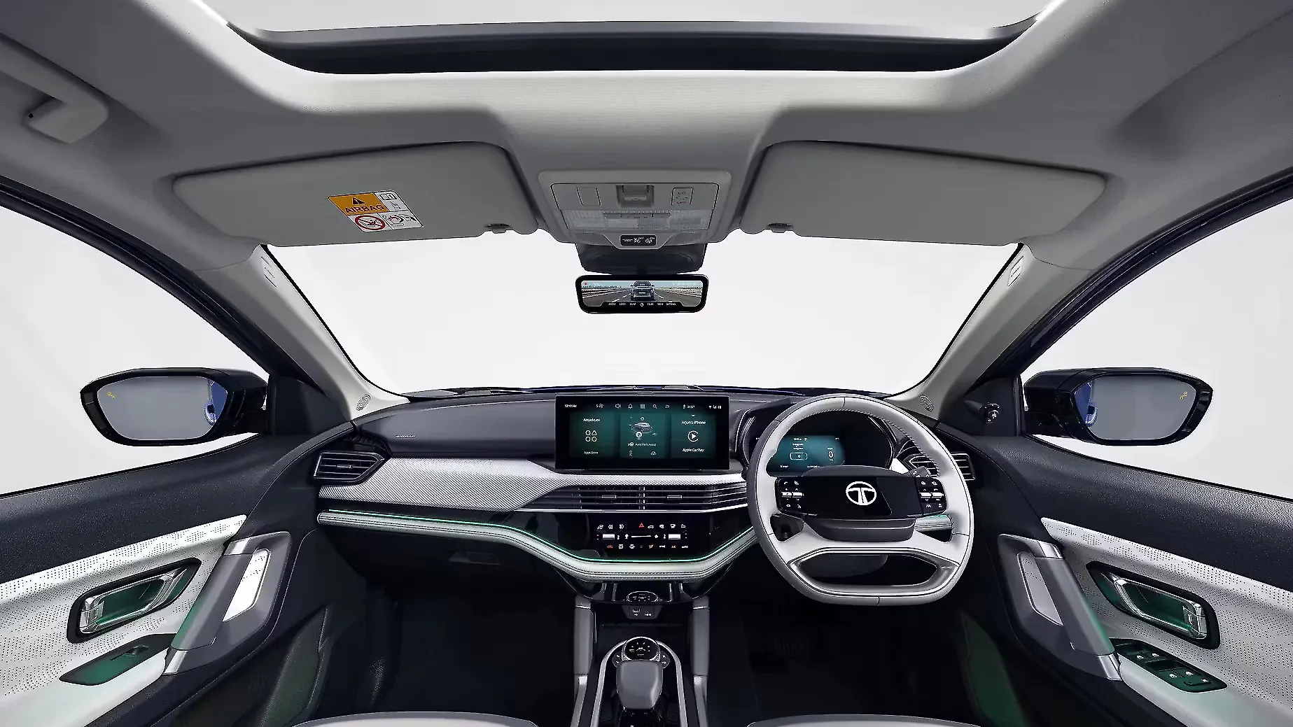 Tata Harrier EV interior dashboard